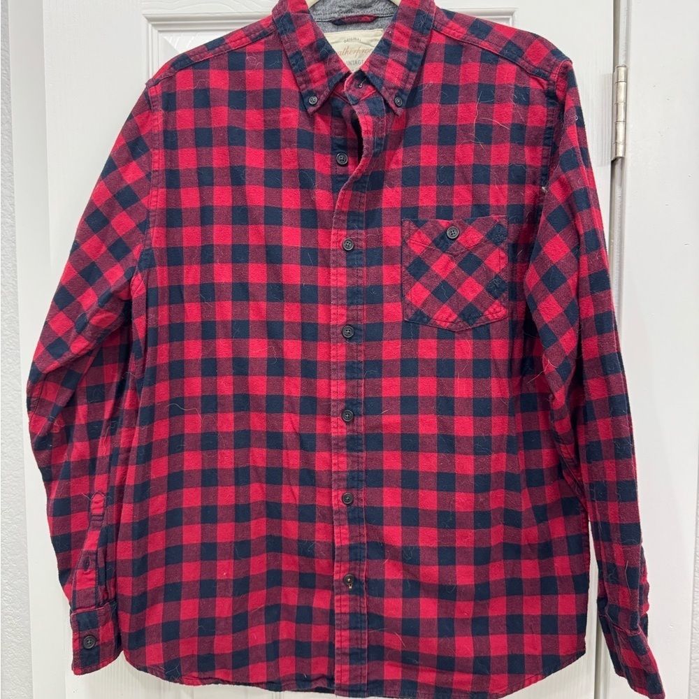 Weatherproof Red and Black Checkered Flannel